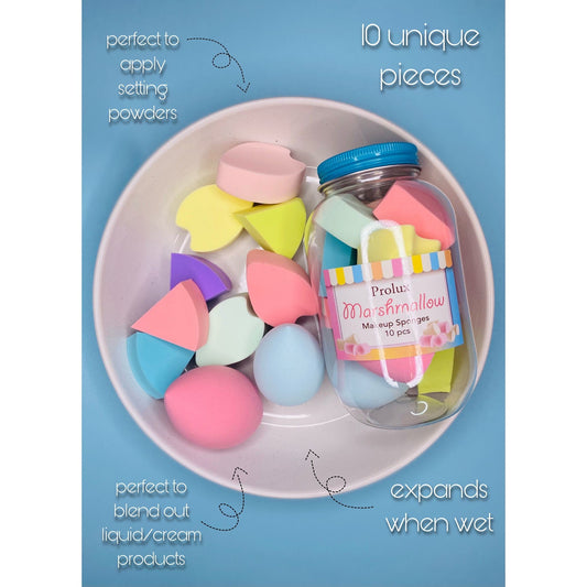Marshmallow 10pc Makeup Sponges