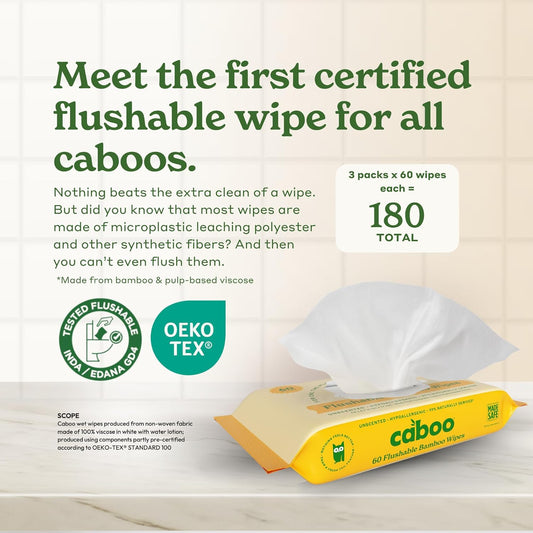 CABOO Flushable Wipes