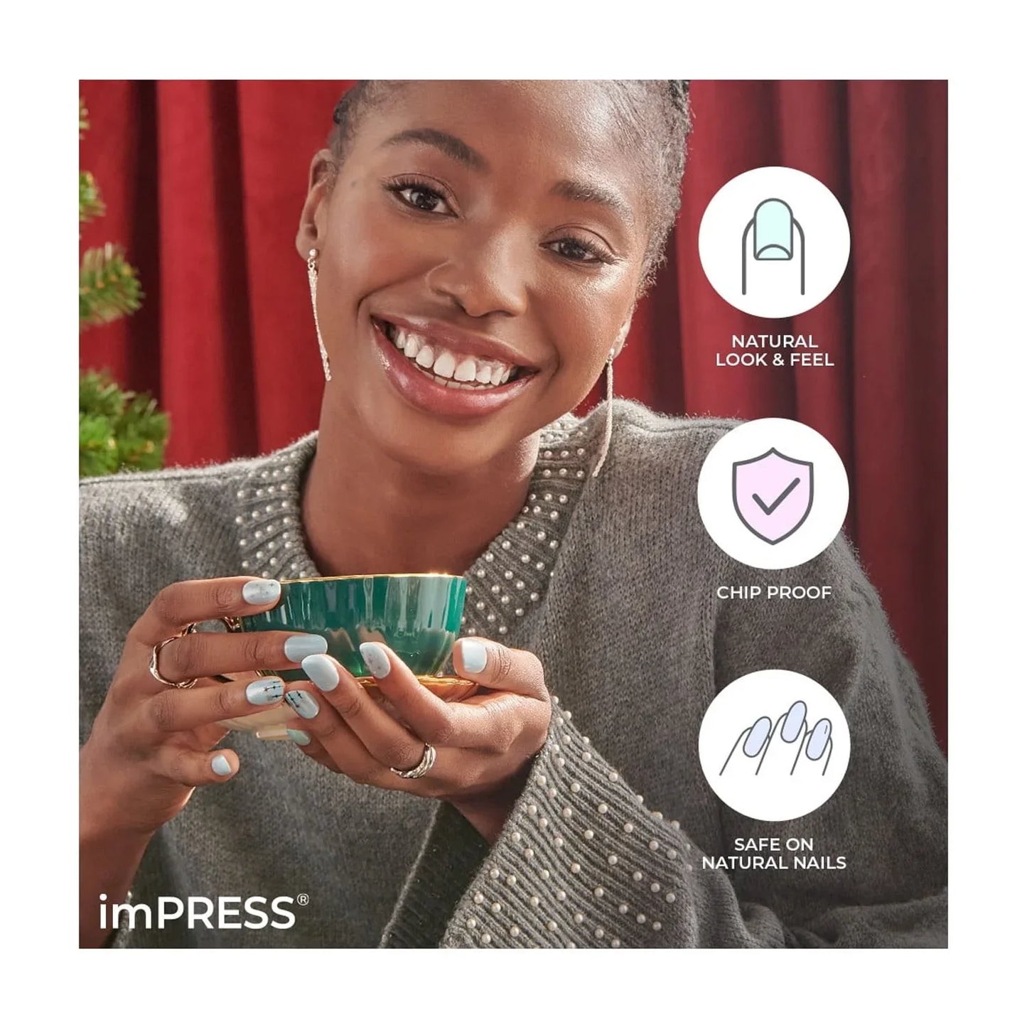 KISS imPRESS The No Glue Press-on Manicure