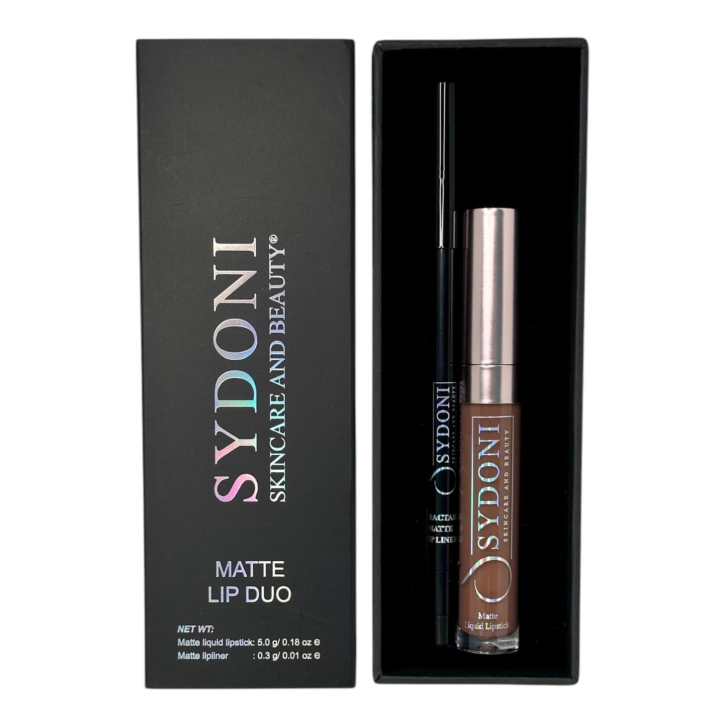 SYDONI CHESTNUT (Earthy Brown) MATTE LIP DUO Chestnut Matte Lip Duo – Chestnut Matte liquid Lipstick with Chocolate Lip Pencil