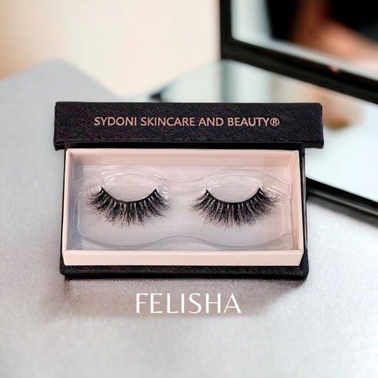 SYDONI "FELISHA" LUXURY MINK LASHES - Handcrafted Soft Glam Inspired by a Daughter Whose Love for Makeup Drives her to Discover the Latest Must-Haves