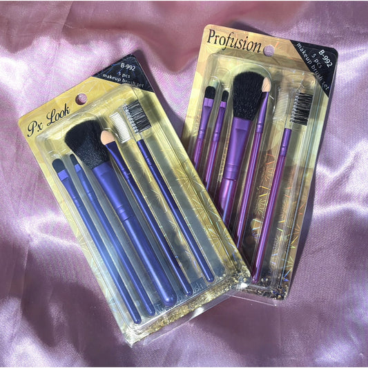 Makeup Brush Set: 5pcs