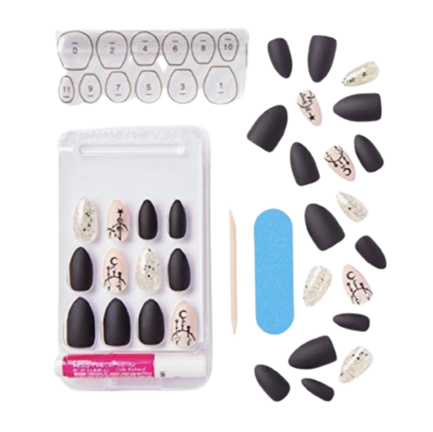 Glow In The Dark Fake Nails Halloween (Limited Edition)