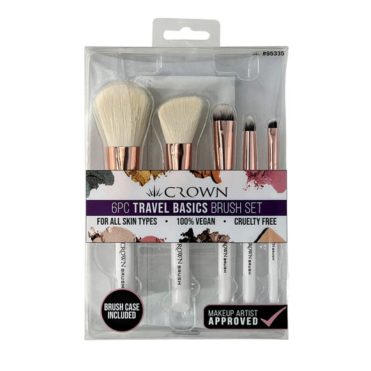6 PC TRAVEL BASICS BRUSH SET