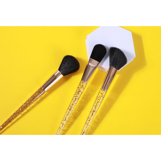 Gold Flakes 3-Piece Brush Set