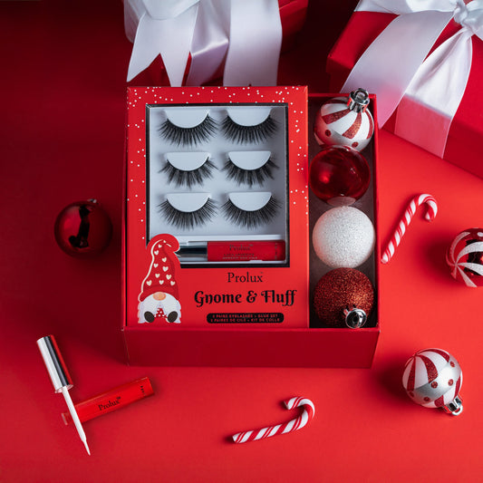 Gnome & Fluff: 3 Pairs Eyelashes & Glue Set