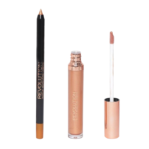 REVOLUTION Retro Luxe Lip Contour Kit - Pencil & Lipstick (Value Pack)