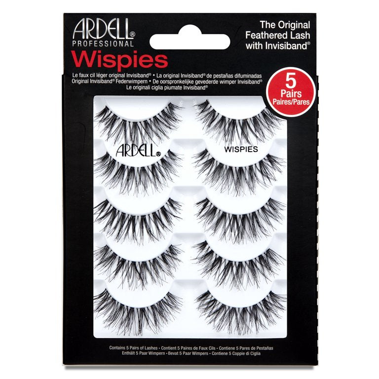 ARDELL Wispies Original Feather Eyelashes With Invisiband (Multi-Pack)