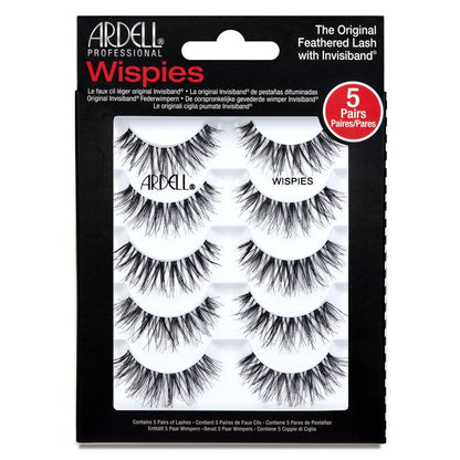 ARDELL Wispies Original Feather Eyelashes With Invisiband (Multi-Pack)