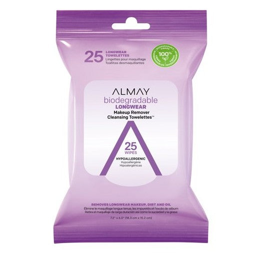 ALMAY Biodegradable Longwear Makeup Remover Cleansing Towelettes