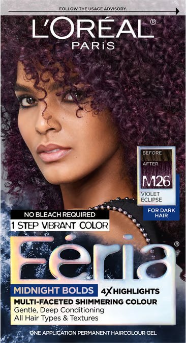 Feria Midnight Bold Multi-Faceted Permanent Hair Colour