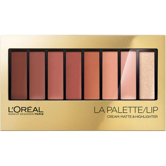 L'OREAL Creme Matte & Highlighter Lip La Paletta