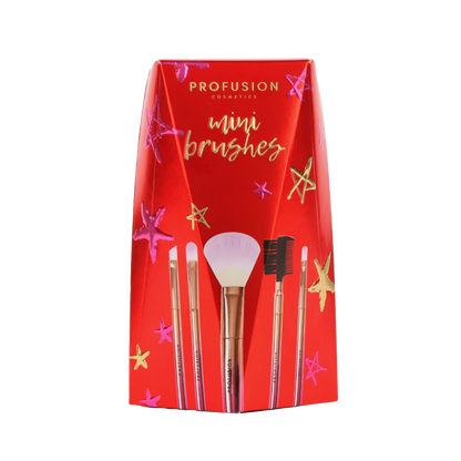Crimson Mini Brushes – 5-Piece Mini Brush Set
