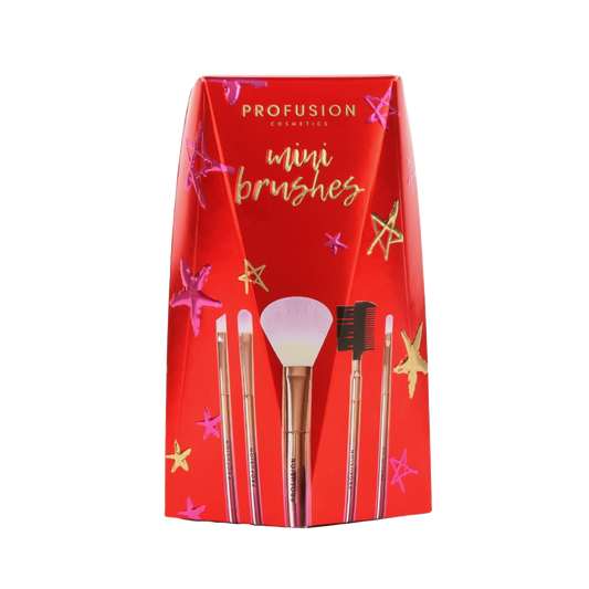 Crimson Mini Brushes – 5-Piece Mini Brush Set