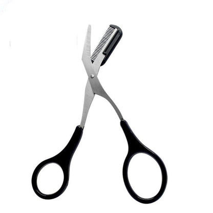 Professional Eyebrow Trimmer Scissors with Comb