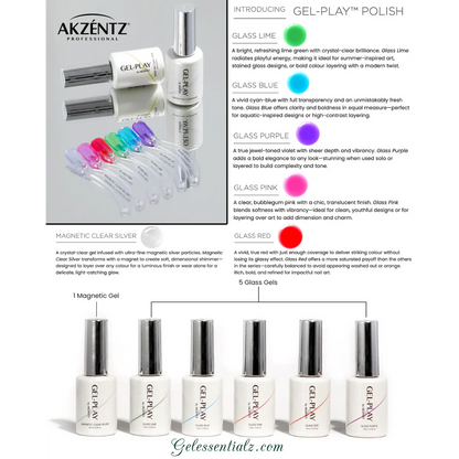 Gel Play Magnetic Clear Silver by Akzentz