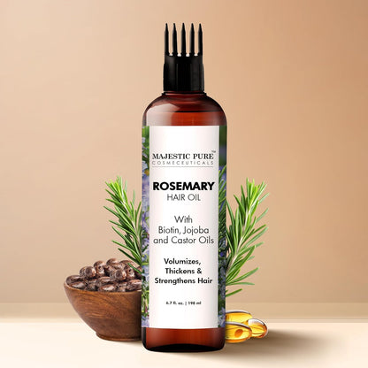 MAJESTIC PURE 100% Pure Rosemary Oil For Hair Growth