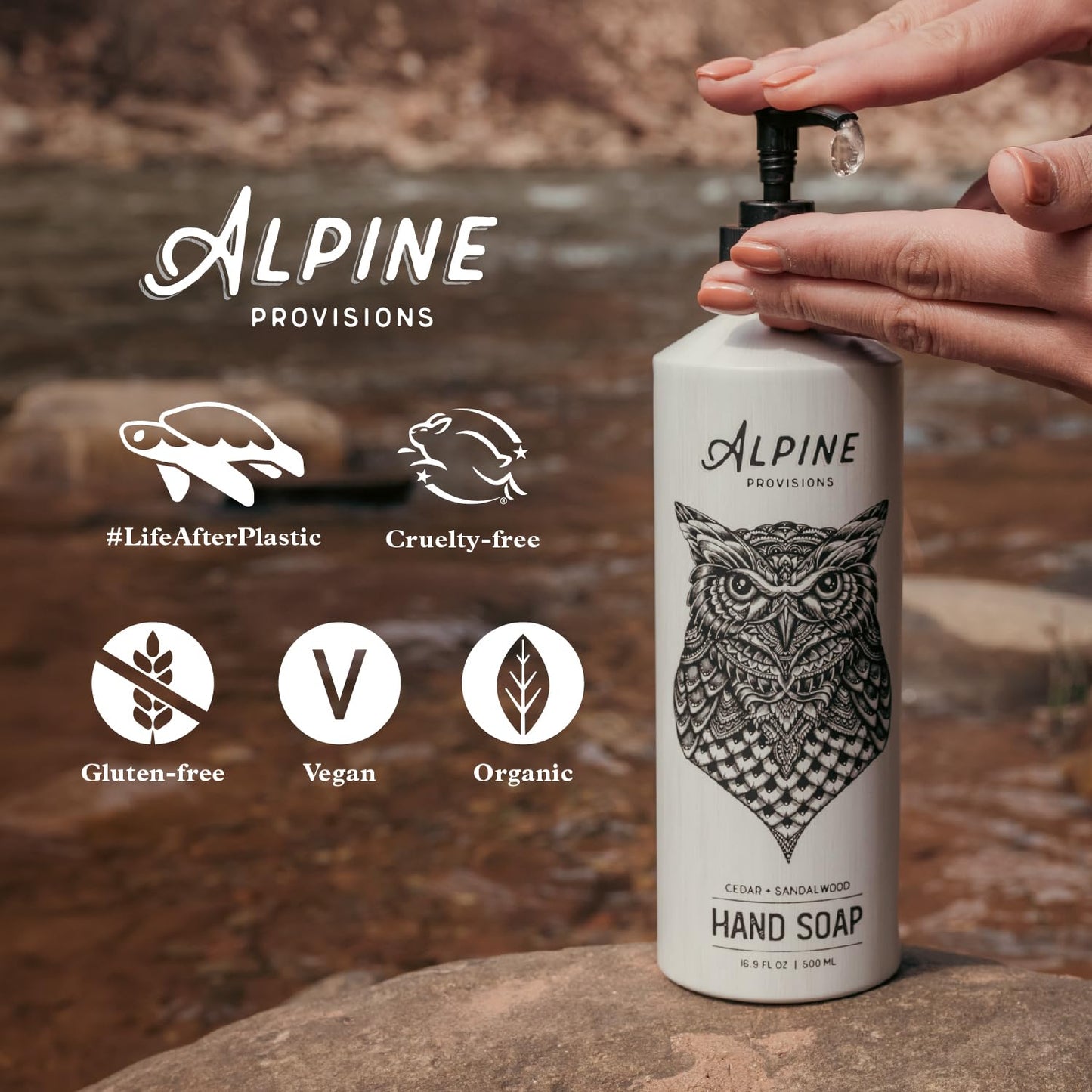 ALPINE PROVISIONS Cedar & Sandalwood Hand Soap