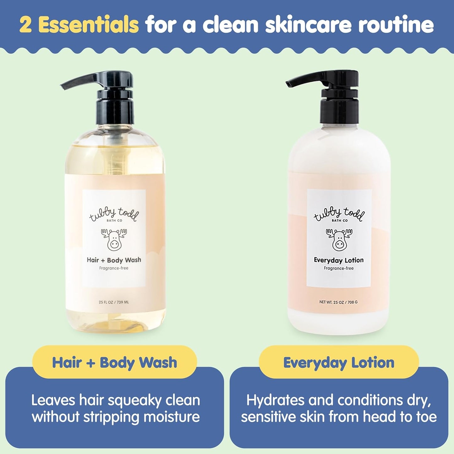 TUBBY TODD Hair + Body Wash & Everyday Lotion