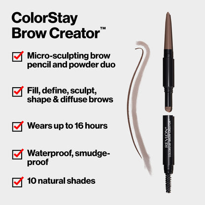 REVLON ColorStay Brow Creator Micro Pencil Powder & Brush