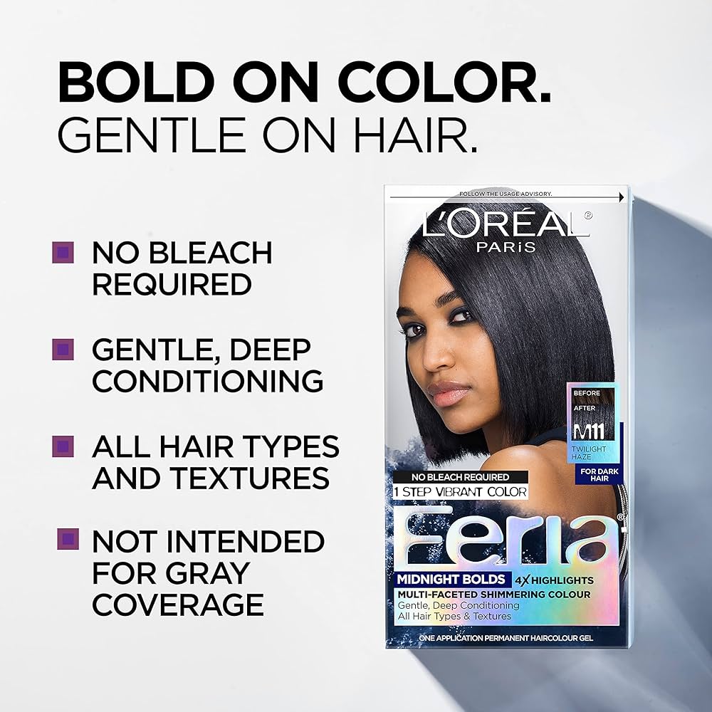 Feria Midnight Bold Multi-Faceted Permanent Hair Colour