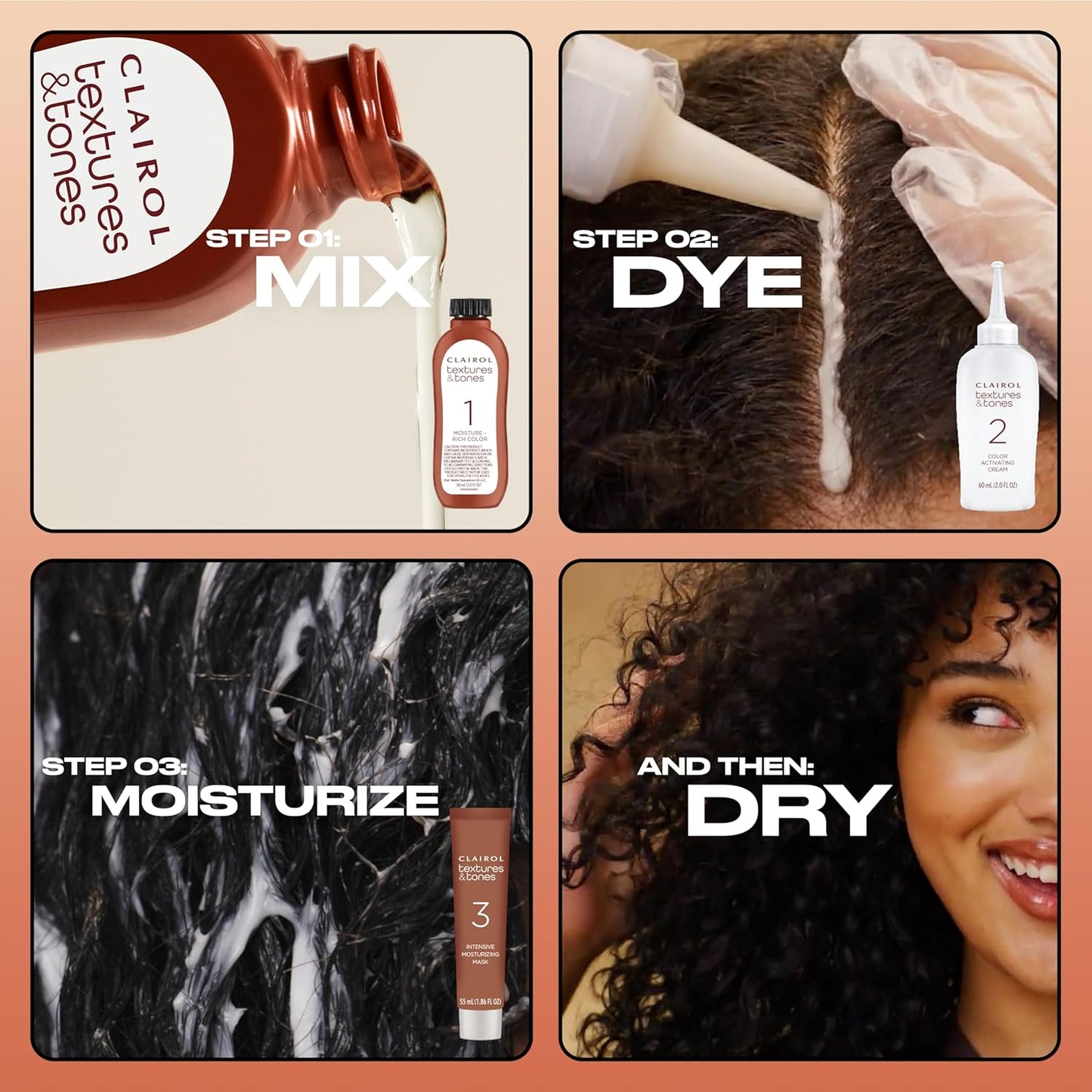 CLAIROL Textures & Tones Permanent Hair Dye