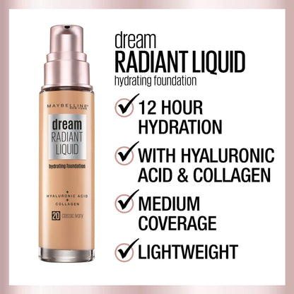 MAYBELLINE Dream Radiant Liquid Coverage Hydrating Foundation