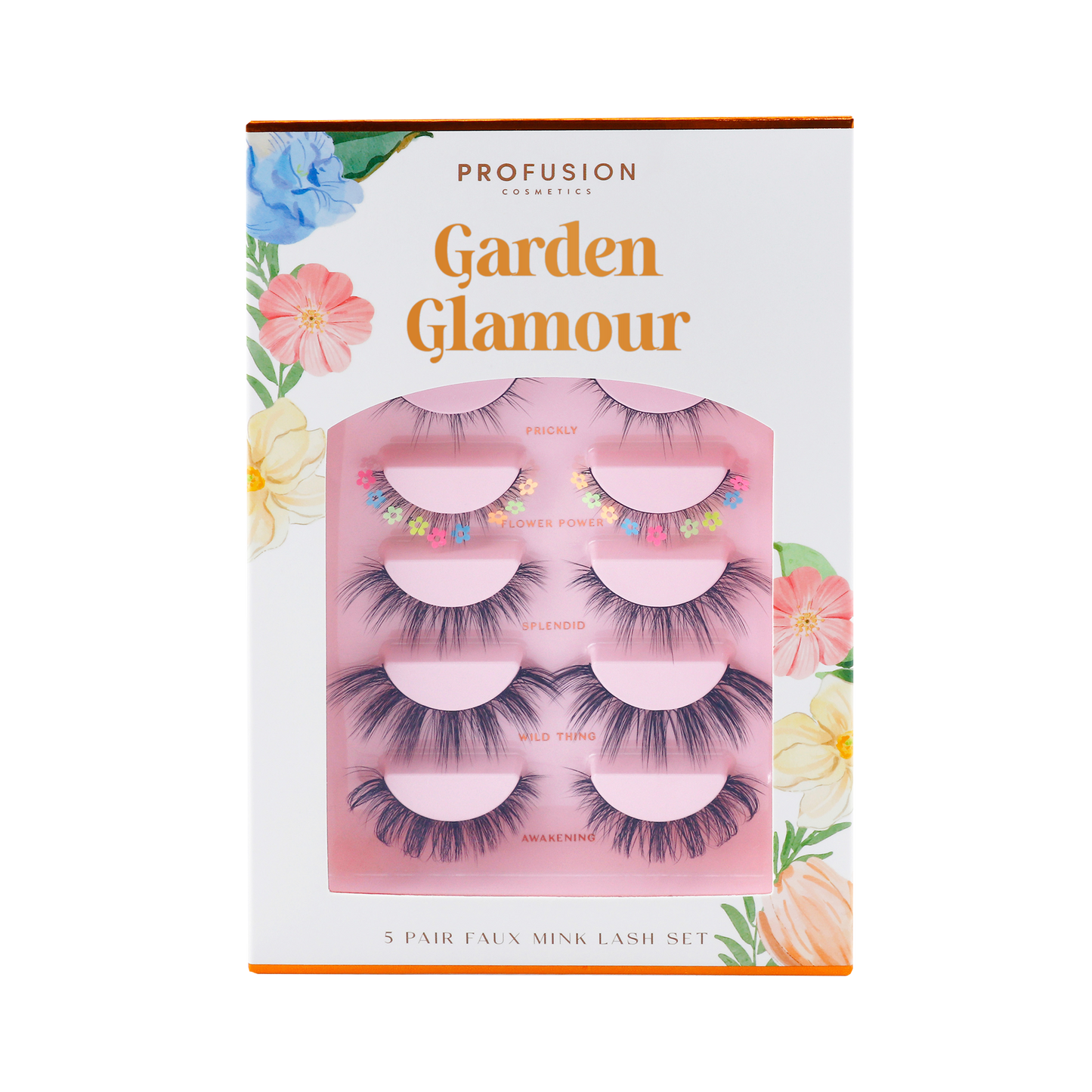 Petal Perfect | Garden Glamour 5 Pairs Faux Mink Lash Set