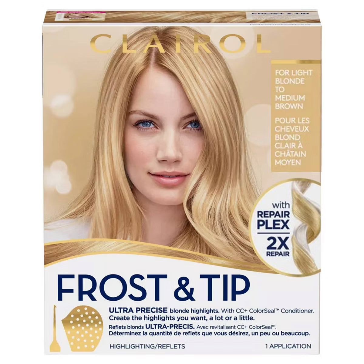 CLAIROL Nice'n Easy Frost & Tip Permanent Hair Color Dye Highlighting Kit
