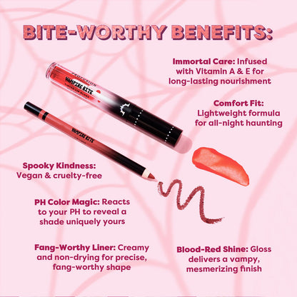 Monster Bash | Vampire Bite Tinted Lip Gloss & Lip Liner