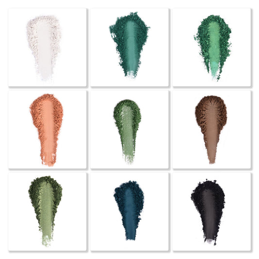 SYDONI JADED EYESHADOW PALETTE | Rich Green & Emerald Matte & Shimmer Shades