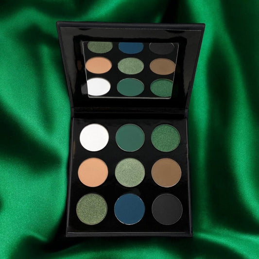 SYDONI JADED EYESHADOW PALETTE | Rich Green & Emerald Matte & Shimmer Shades
