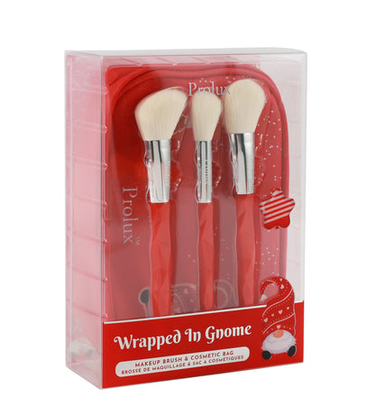 Wrapped in Gnome: Makeup Brush & Cosmetic Bag
