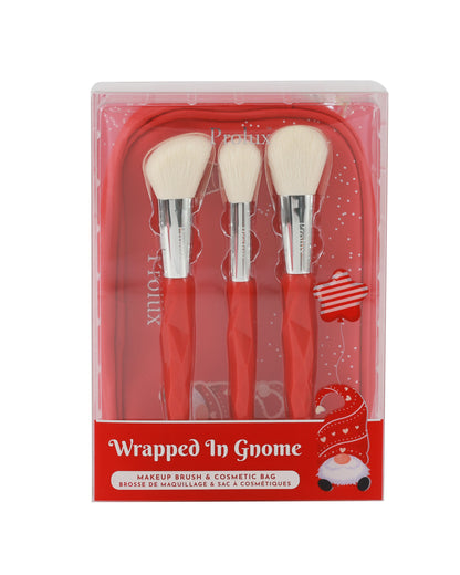 Wrapped in Gnome: Makeup Brush & Cosmetic Bag