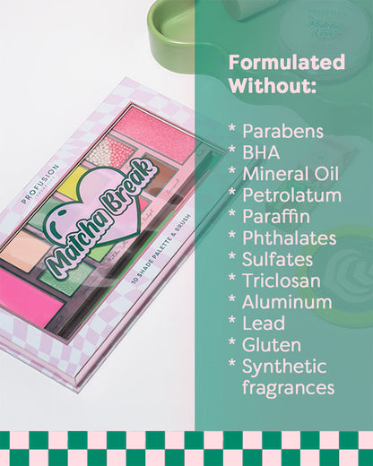 Matcha Break 10 Shade Palette & Brush