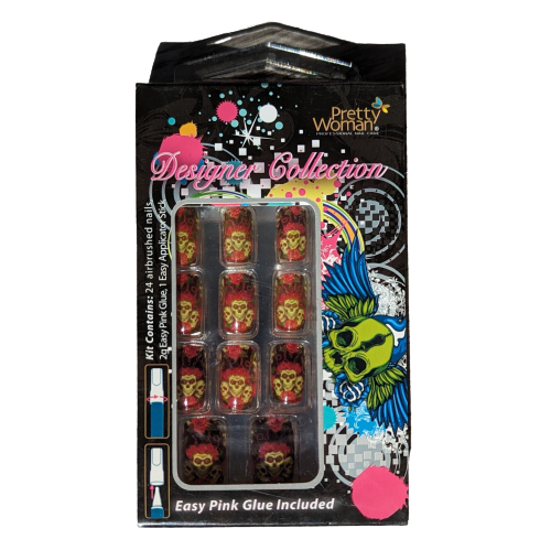 PRETTY WOMAN Designer Collection Airbrushed 24 Nails Kit