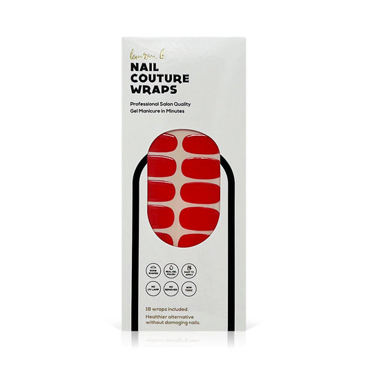 Red Solid Gel Nail Wrap
