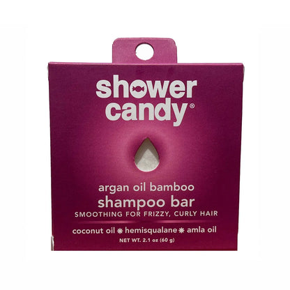 Argan Oil Bamboo Shampoo Bar – Smoothing Solid Shampoo for Frizzy and Curly Hair