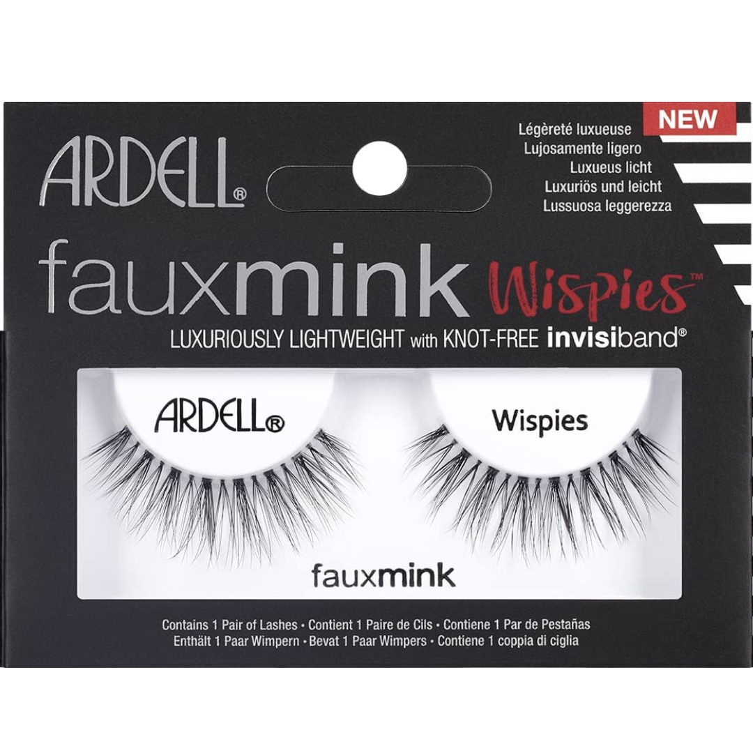 ARDELL Fauxmink Wispies, Luxuriously Lightweight With Invisiband Lashes