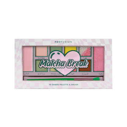 Matcha Break 10 Shade Palette & Brush