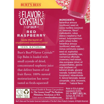 BURT'S BEES Flavor Crystals 100% Natural Lip Balm