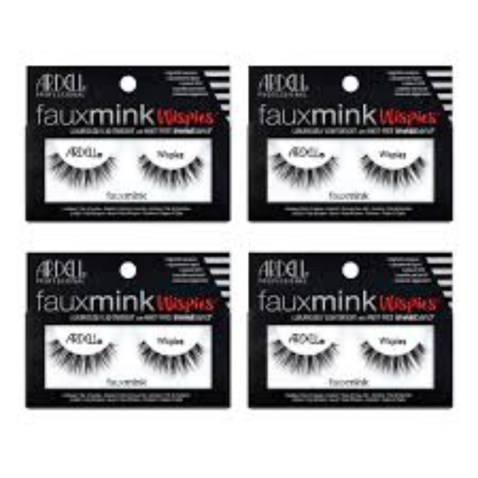 ARDELL Fauxmink Wispies, Luxuriously Lightweight With Invisiband Lashes