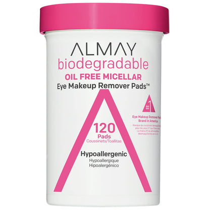 ALMAY Biodegradable Oil Free Micellar Eye Makeup Remover Pads