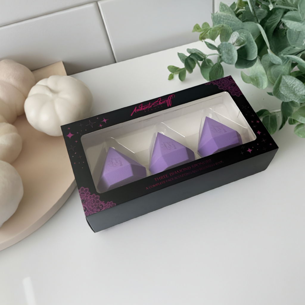 Ashunta Sheriff Beauty Diamond Sponge 3 pc set