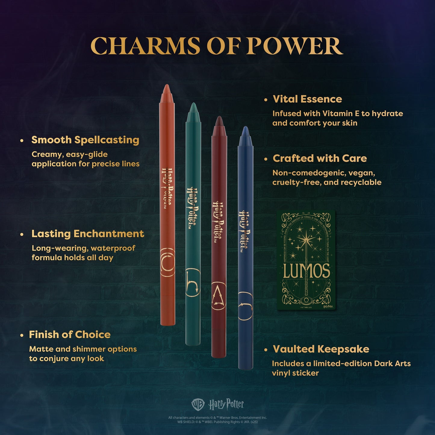 HP Dark Arts | Spells and Charms Liner Pencil Set