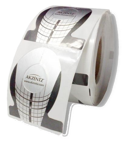 Akzentz Pro-Tab Nail Forms, 300 Forms per Roll