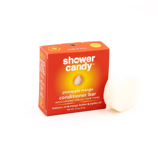 Shower Candy Pineapple Mango Conditioner Bar – Moisturizing Solid Conditioner for All Hair Types