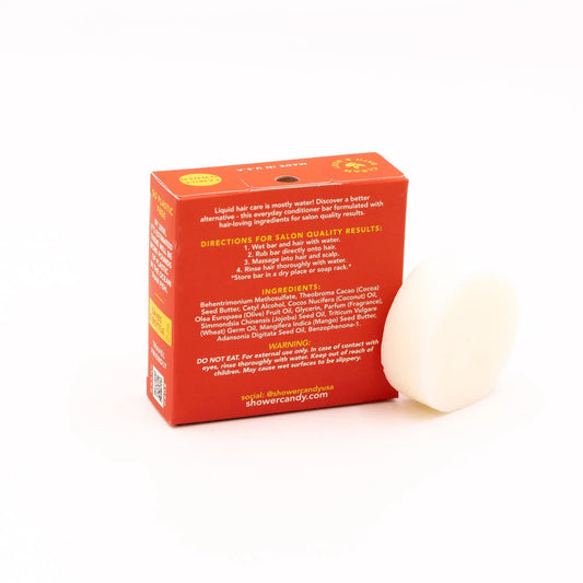 Shower Candy Pineapple Mango Conditioner Bar – Moisturizing Solid Conditioner for All Hair Types
