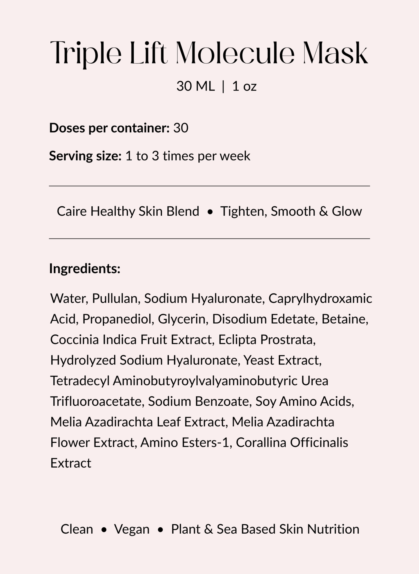 Triple Lift Molecule Mask